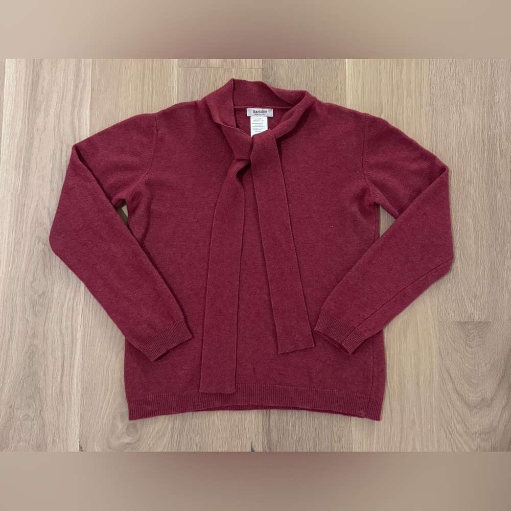 Bartolini Italian Knit Sweater Merino Wool Cashmere Blend, Size Medium